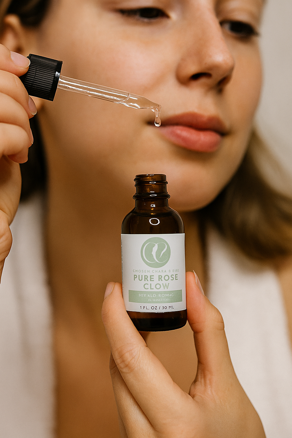 Pure Rose Glow - Hydrating Hyaluronic Rose Facial Serum